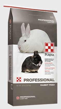 Purina Mills Professional Rabbit Feed 50#*EXTRA SHIPPING* - Click Image to Close